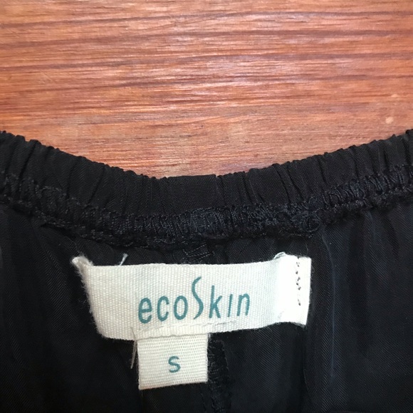 EcoSkin Black Asymmetrical Skirt, EUC, S - Picture 4 of 13